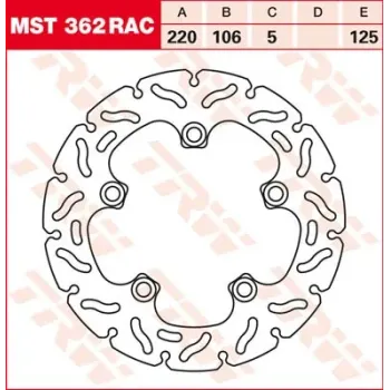 cafe 4 racer - VR841GLD  EBC   INOX VEE-Rotor - EBC Brake discs 5050953626050