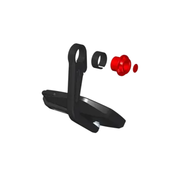 cafe 4 racer - Wunderkind Bar end mirror housing black 2Stripes arm black - WUNDERKIND Custom Bar end mirrors 