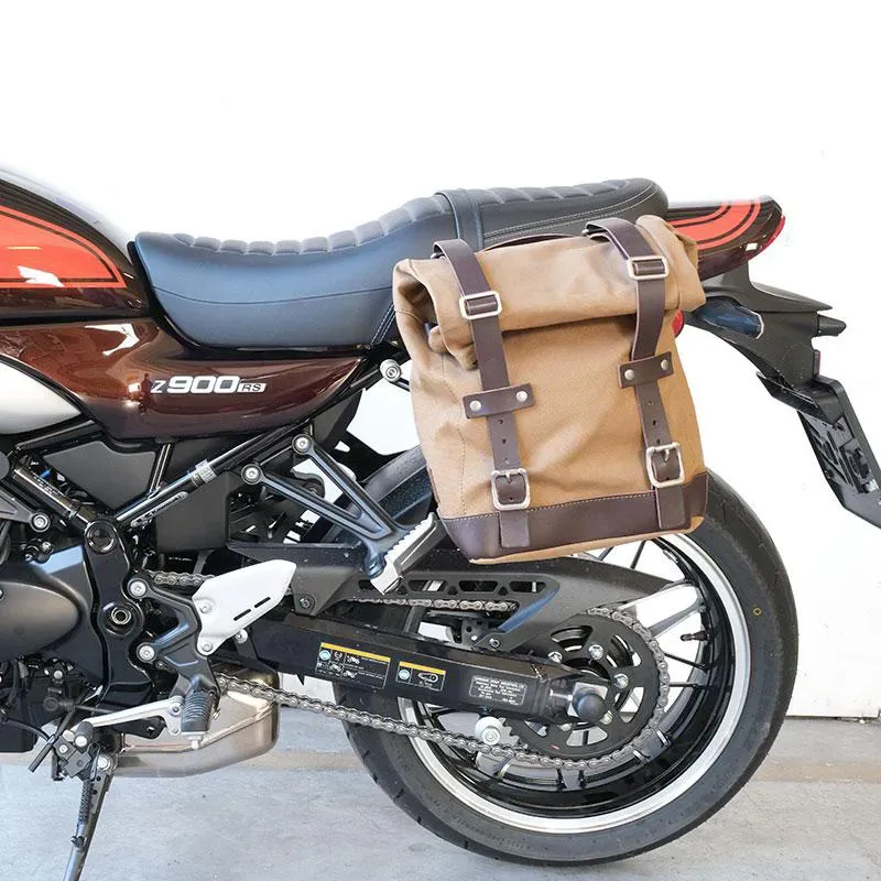 cafe 4 racer - Side pannier canvas + left subframe kawasaki z900rs - UNIT GARAGE KAWASAKI Z900 RS 