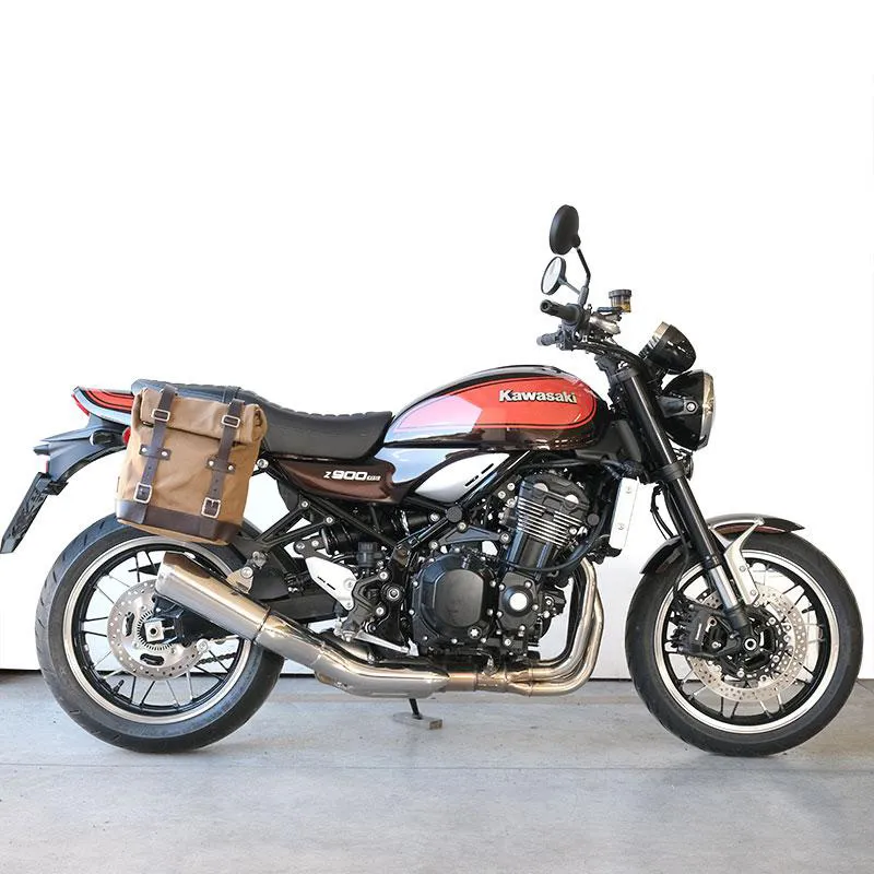 cafe 4 racer - Canvas side pannier scram 22l-30l + right subframe kawasaki z900rs - UNIT GARAGE KAWASAKI Z900 RS 