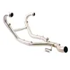 cafe 4 racer - Headpipe without catalytic converter titanium with visible welding bmw r12 ninet - UNIT GARAGE Exhausts 