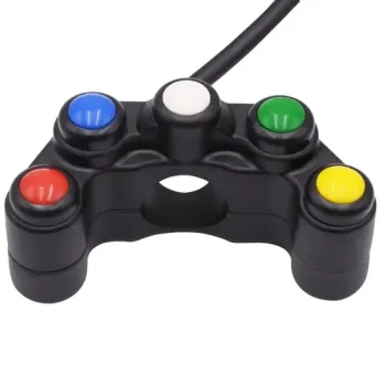 cafe 4 racer - Motogadget MO-Switch BASIC 3 push button RIGHT side Black 22mm 7/8" or 1" - Motogadget 22mm / 7/8 inch 4054783544554
