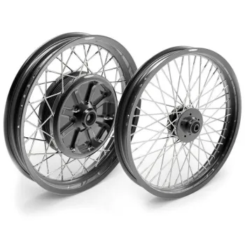 cafe 4 racer - Pair of spoked wheels R80RT-RS 48M6 (DRUM BRAKE) -  Wheels 