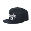 cafe 4 racer - Lucky 13 Shocker snapback čiapka čierna s bielym logom - Lucky 13 Šiltovka 