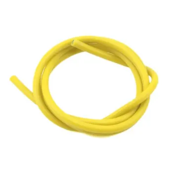 cafe 4 racer - Silikonový zapalovací kabel 7 mm / CU 1 mm 1 m žlutý - HS MOTO Germany Silikonové kabely se zástrčkou 4251352608468