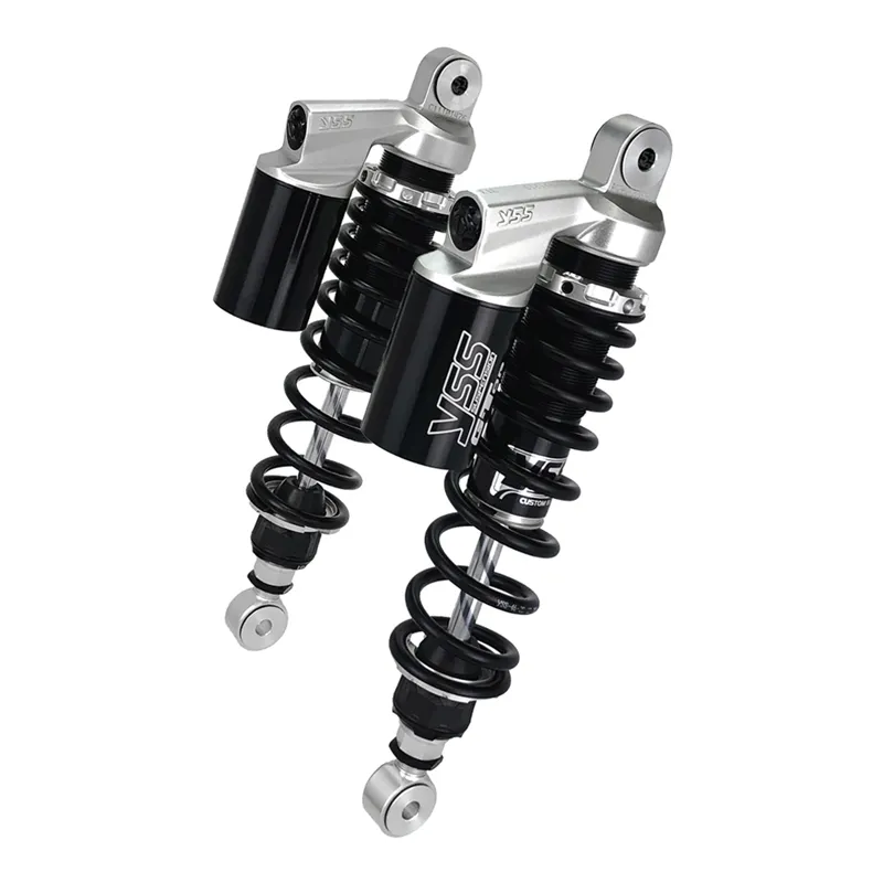 cafe 4 racer - Yamaha SR 400 – 500 Caferacer build YSS shock absorbers CRY01915_RC302-T-CB-ALU-BLK-BLK custom length choice - YSS Yamaha caferacers 