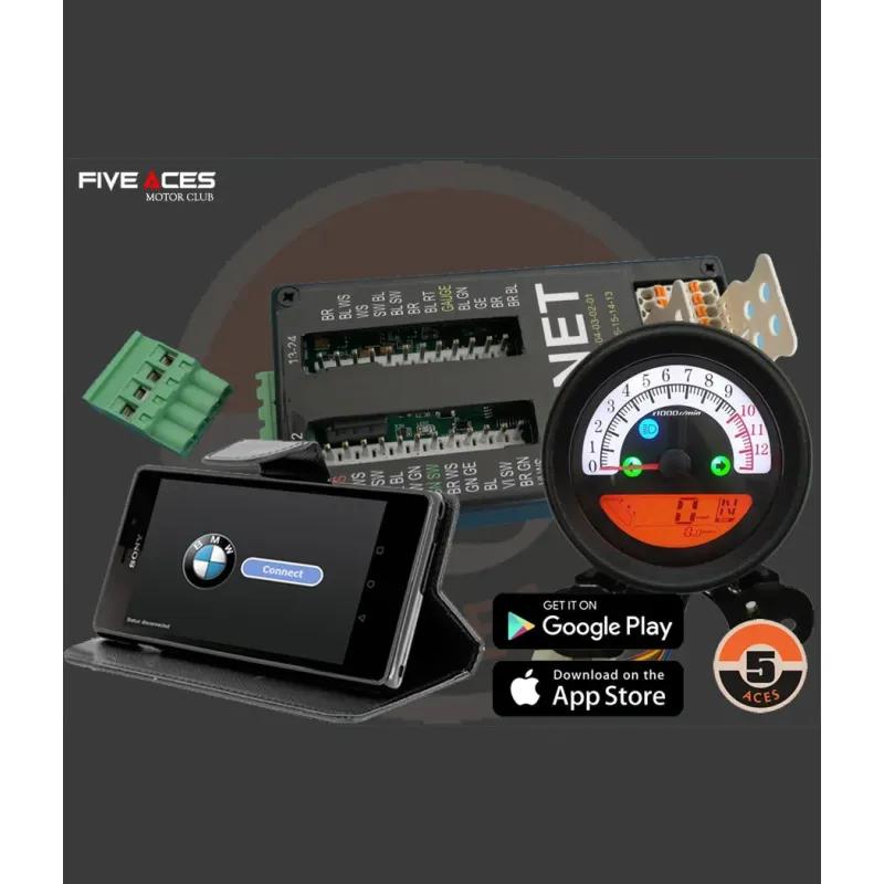 cafe 4 racer - TENET PACK VINTAGE - BLUETOOTH - FIVEACES MOTOR CLUB France TENET PACK VINTAGE 