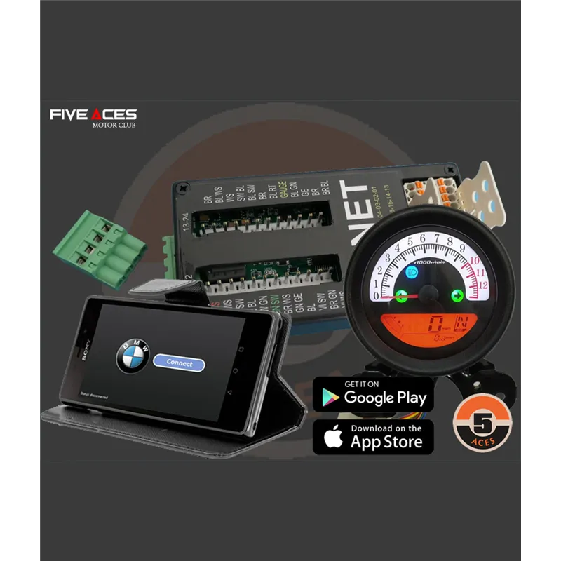 cafe 4 racer - TENET PACK VINTAGE - BLUETOOTH - FIVEACES MOTOR CLUB France TENET PACK VINTAGE 