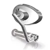 cafe 4 racer - BARRACUDA RETROSTONE CHROME pair - BARRACUDA Bar end mirrors 