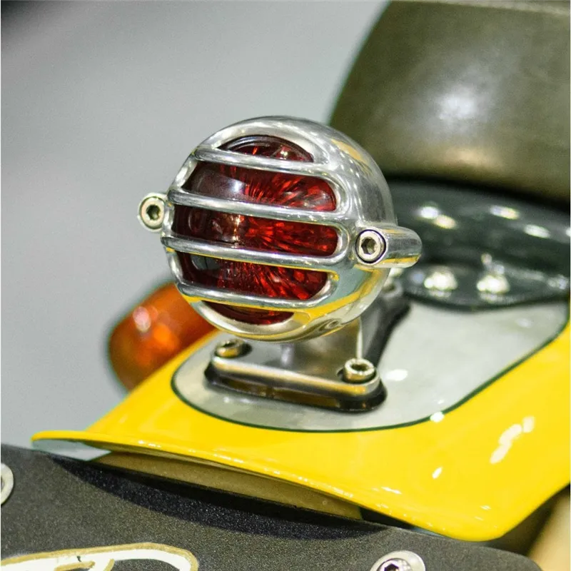 cafe 4 racer - Lecter Tail Light + Fender Mount Kit - Polish - Motone LED Rear lights 