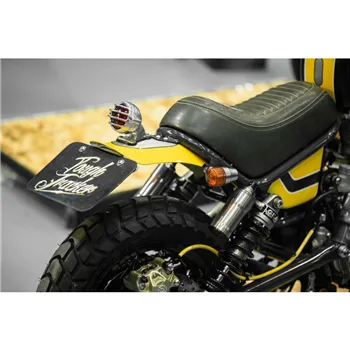cafe 4 racer - Lecter Tail Light + Fender Mount Kit - Polish - Motone LED Rear lights 