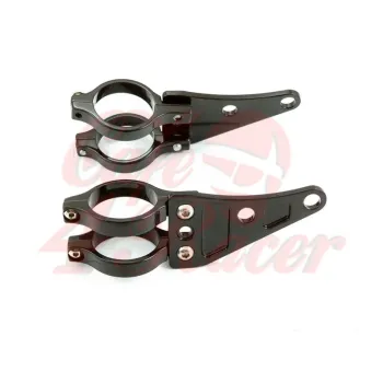 cafe 4 racer - Headlight holder 41mm black with hole for turns - Cafe4Racer Headlights  brackets & holders   