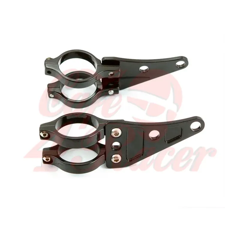 cafe 4 racer - Headlight holder 41mm black with hole for turns - Cafe4Racer Headlights  brackets & holders   