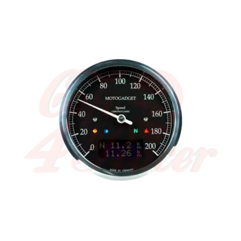 cafe 4 racer - Motogadget speedometer Chronoclassic speedo Dark Edition - Motogadget Digital speedometers 4054783045938