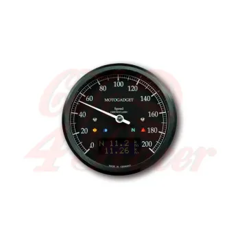 cafe 4 racer - Motogadget speedometer Chronoclassic speedo Dark Edition - Motogadget Digital speedometers 4054783045938