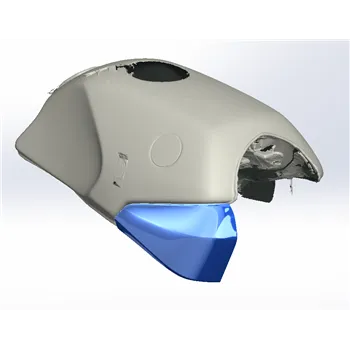 cafe 4 racer - STL 3D soubor BMW K-Series K1100 K100 K75 V3a kryt bočního radiátoru nádrže cafe racer scrambler custom projekt - Cafe4Racer Digitální soubory 3D 