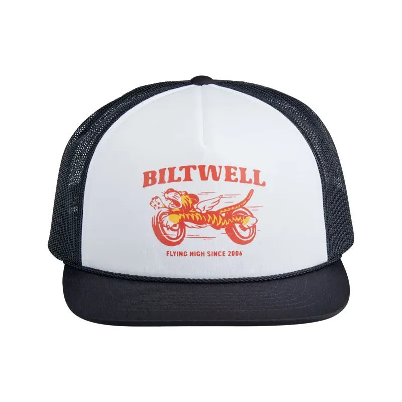 cafe 4 racer - Biltwell Tiger trucker cap black/white - BILTWELL Caps 