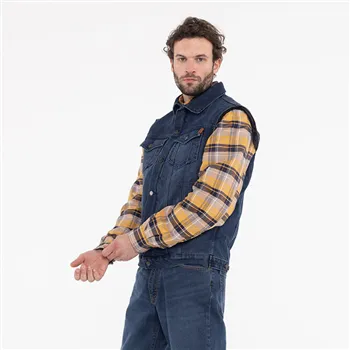 cafe 4 racer - John Doe Trucker džínová vesta - JOHN DOE Vesty 