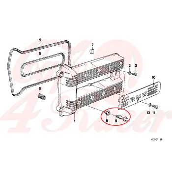 cafe 4 racer - 22pcs of Crank cover bolts stan. steel SILVER for K100-8V - Cafe4Racer Bolts set 