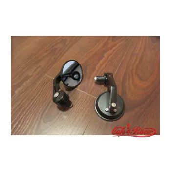 cafe 4 racer - Handle Bar End Side Mirrors CR3 round - Cafe4Racer Bar end mirrors 