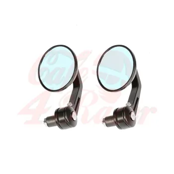 cafe 4 racer - Handle Bar End Side Mirrors CR3 round - Cafe4Racer Bar end mirrors 