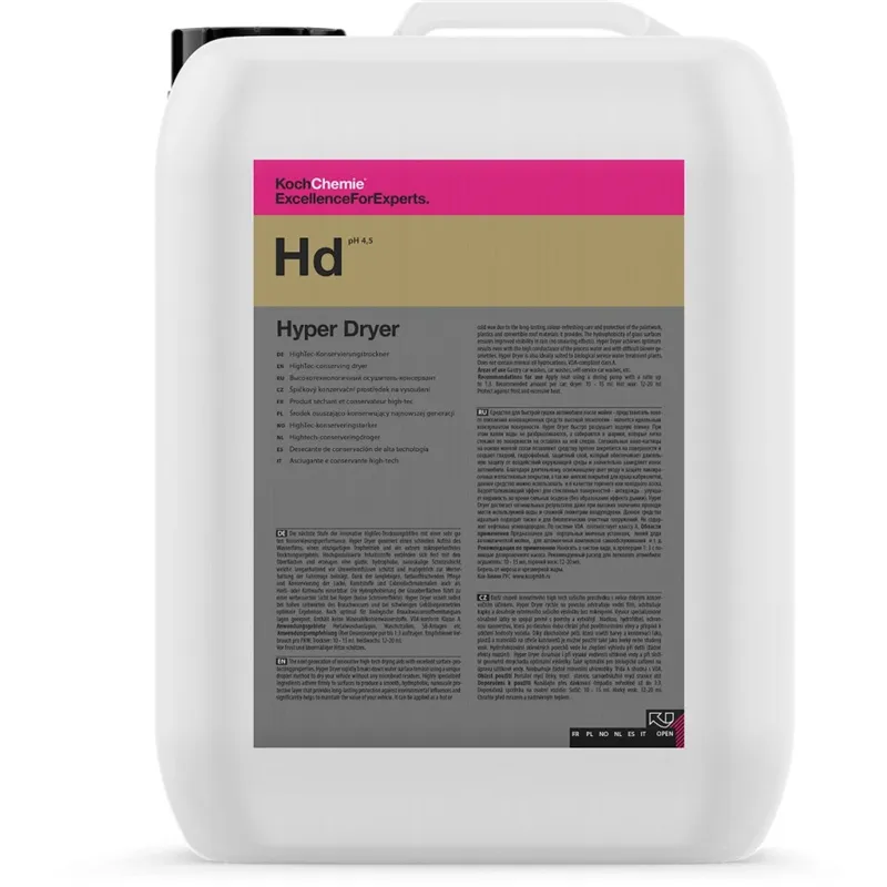 cafe 4 racer - Koch Chemie Hyper Dryer (Hd) - Sušič s nano konzerváciou 10L - Koch Chemie Chémia pre umývacie linky 4260188688285