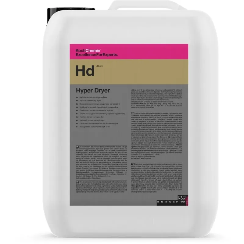 cafe 4 racer - Koch Chemie Hyper Dryer (Hd) - Sušička s nano konzervačním účinkem 10L - Koch Chemie Chémia pre umývacie linky 4260188688285