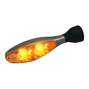 cafe 4 racer - Motogadget 3v1 smerovky m-Blaze EDGE, zadná pravá,tmavý chróm - Motogadget Štandardné smerovky 