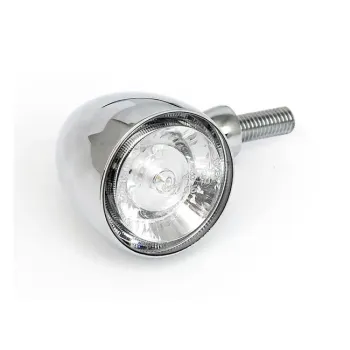 cafe 4 racer - LED Indicator "PEAK" black long tinted pair M10 E-approved - HS MOTO Germany Standard indicators 4251352605894
