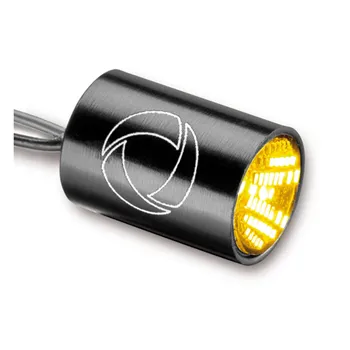 Kellermann, Attor Integral turn signal. Black, clear lens