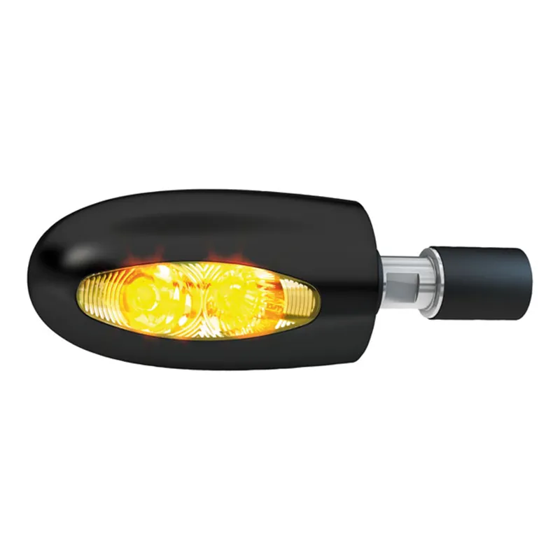 cafe 4 racer - Kellermann, BL 1000 LED turn signal. Clear. Black brass - Kellermann Bar end indicators 