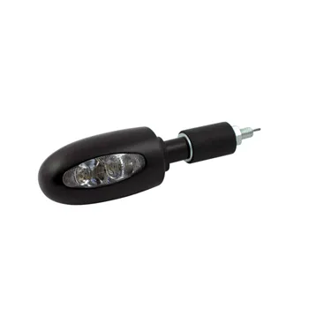 cafe 4 racer - Kellermann, BL 1000 LED turn signal. Clear. Black brass - Kellermann Bar end indicators 