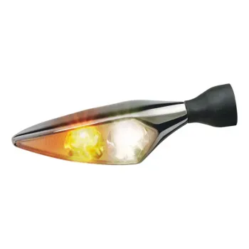 cafe 4 racer - Kellermann 2in1 Indicator / Position light GELB Bullet 1000 PL chrome glossy - Kellermann 2in1 and 3in1  4029265811004