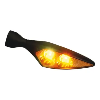 cafe 4 racer - SHINY LED-UKAZATELE SMĚRU, ČERNÉ, PÁR - Shin Yo Standardní ukazatele směru 4054783025602