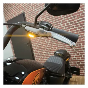 cafe 4 racer - Zieger Below bar LED turnsignals  1, black - Zieger Handlebar indicators 