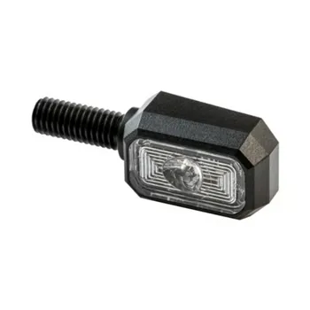 cafe 4 racer - Micro Bullet, 12V halogen turn signals. Chrome, plain - MCS Standard indicators 