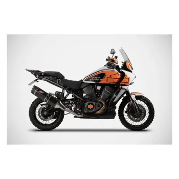 cafe 4 racer - Zard, Pan America slip-on muffler. Matte black - ZARD Exhaust systems 