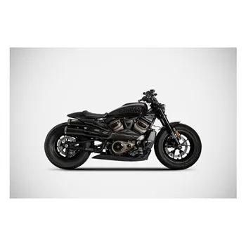 Zard, Sportster S Top Gun exhaust system. Matte black