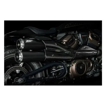 Zard, Sportster S Top Gun exhaust system. Matte black