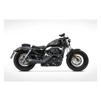cafe 4 racer - Zard, Sport 2-1 výfuk XL Sportster. Čierny - ZARD Výfukové systémy 