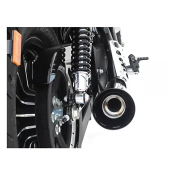 cafe 4 racer - Zard, Slip-Ons Overlapped. Black - ZARD Exhaust systems 