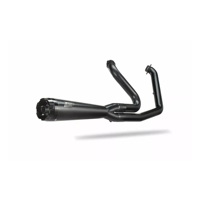 cafe 4 racer - Zard, M8 Softail 2-1 Full kit exhaust system. Black - ZARD Exhaust systems 