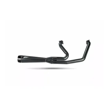 cafe 4 racer - Zard, M8 Softail 2-1 Full kit exhaust system. Black - ZARD Exhaust systems 