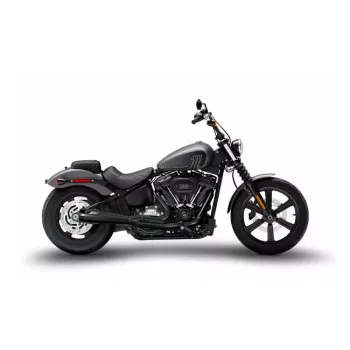cafe 4 racer - Zard, M8 Softail 2-1 Kompletný výfukový systém. Čierny - ZARD Výfukové systémy 