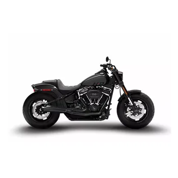 cafe 4 racer - Zard, M8 Softail 2-1 Full kit exhaust system. Black - ZARD Exhaust systems 