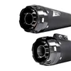 cafe 4 racer - Zard, M8 Softail 2-2 slip-on muffler set. Matte black - ZARD Exhaust systems 