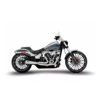 cafe 4 racer - Zard, M8 Softail 2-1 Short Cone exhaust system. Plain - ZARD Exhaust systems 