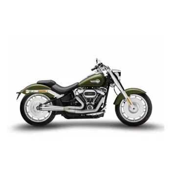 cafe 4 racer - Zard, M8 Softail 2-1 Short Cone exhaust system. Plain - ZARD Exhaust systems 