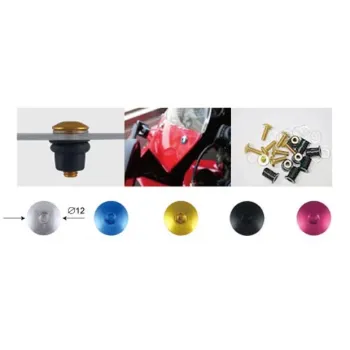cafe 4 racer - Sada čelních skel M5 červeně eloxovaná Sada 10 kusů -  Šrouby & sety 4251352624581