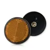 Reflector "Sixty" yellow round with edge M6 E-approved